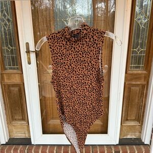 Forever 21 Brown Leopard Print Top